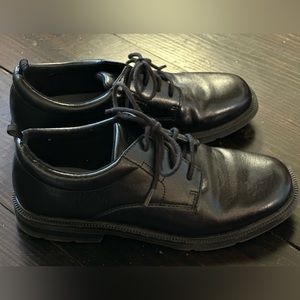 Boys black dress shoes, size 3